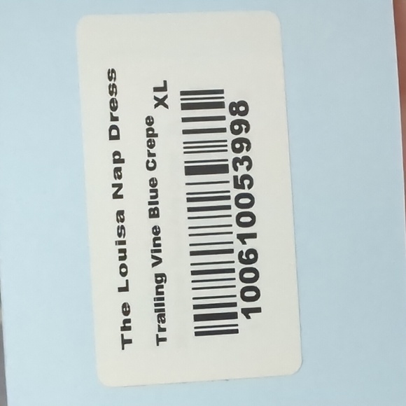 🍋✨ NWT Hill House home rare Louisa nap dress in trailing blue vine xl - Picture 7 of 12